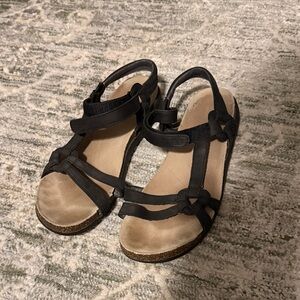 Teva Black and Tan Women's Sandals